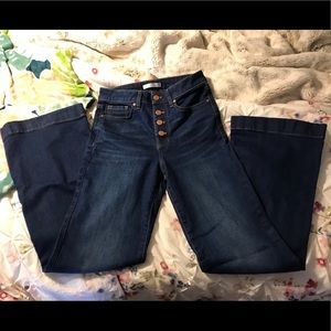 Lauren Conrad super high rise flare jeans